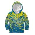 Australia National Swimming Team Kid Hoodie Aboriginal Shark Dot Pattern Ocean Art