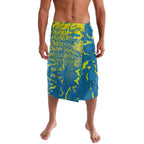 Australia National Swimming Team Lavalava Aboriginal Shark Dot Pattern Ocean Art