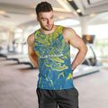 Australia National Swimming Team Men Tank Top Aboriginal Shark Dot Pattern Ocean Art
