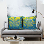 Australia National Swimming Team Pillow Cover Aboriginal Shark Dot Pattern Ocean Art