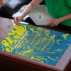 Australia National Swimming Team Puzzle Aboriginal Shark Dot Pattern Ocean Art