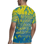 Australia National Swimming Team Rugby Jersey Aboriginal Shark Dot Pattern Ocean Art