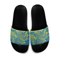 Australia National Swimming Team Slide Sandals Aboriginal Shark Dot Pattern Ocean Art