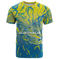 Australia National Swimming Team T Shirt Aboriginal Shark Dot Pattern Ocean Art