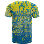 Australia National Swimming Team T Shirt Aboriginal Shark Dot Pattern Ocean Art