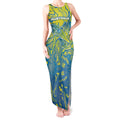 Australia National Swimming Team Tank Maxi Dress Aboriginal Shark Dot Pattern Ocean Art