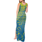 Australia National Swimming Team Tank Maxi Dress Aboriginal Shark Dot Pattern Ocean Art