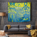 Australia National Swimming Team Tapestry Aboriginal Shark Dot Pattern Ocean Art