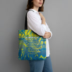 Australia National Swimming Team Tote Bag Aboriginal Shark Dot Pattern Ocean Art
