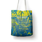 Australia National Swimming Team Tote Bag Aboriginal Shark Dot Pattern Ocean Art