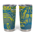 Australia National Swimming Team Tumbler Cup Aboriginal Shark Dot Pattern Ocean Art