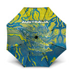 Australia National Swimming Team Umbrella Aboriginal Shark Dot Pattern Ocean Art