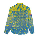 Australia National Swimming Team Women Casual Shirt Aboriginal Shark Dot Pattern Ocean Art