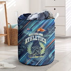Australian Athletics Laundry Basket Geometric Digital Sport Motion Art