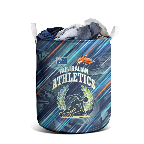 Australian Athletics Laundry Basket Geometric Digital Sport Motion Art