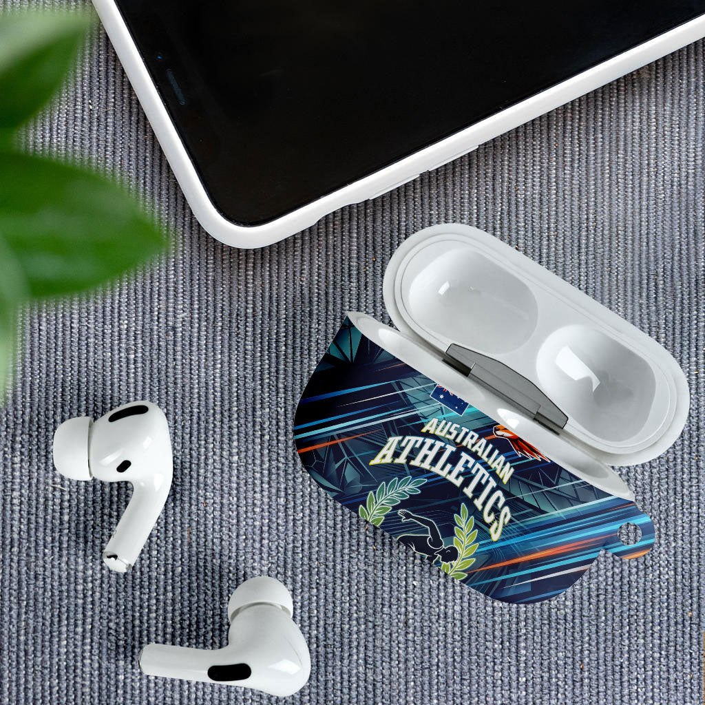 Australian Athletics AirPods Case Geometric Digital Sport Motion Art