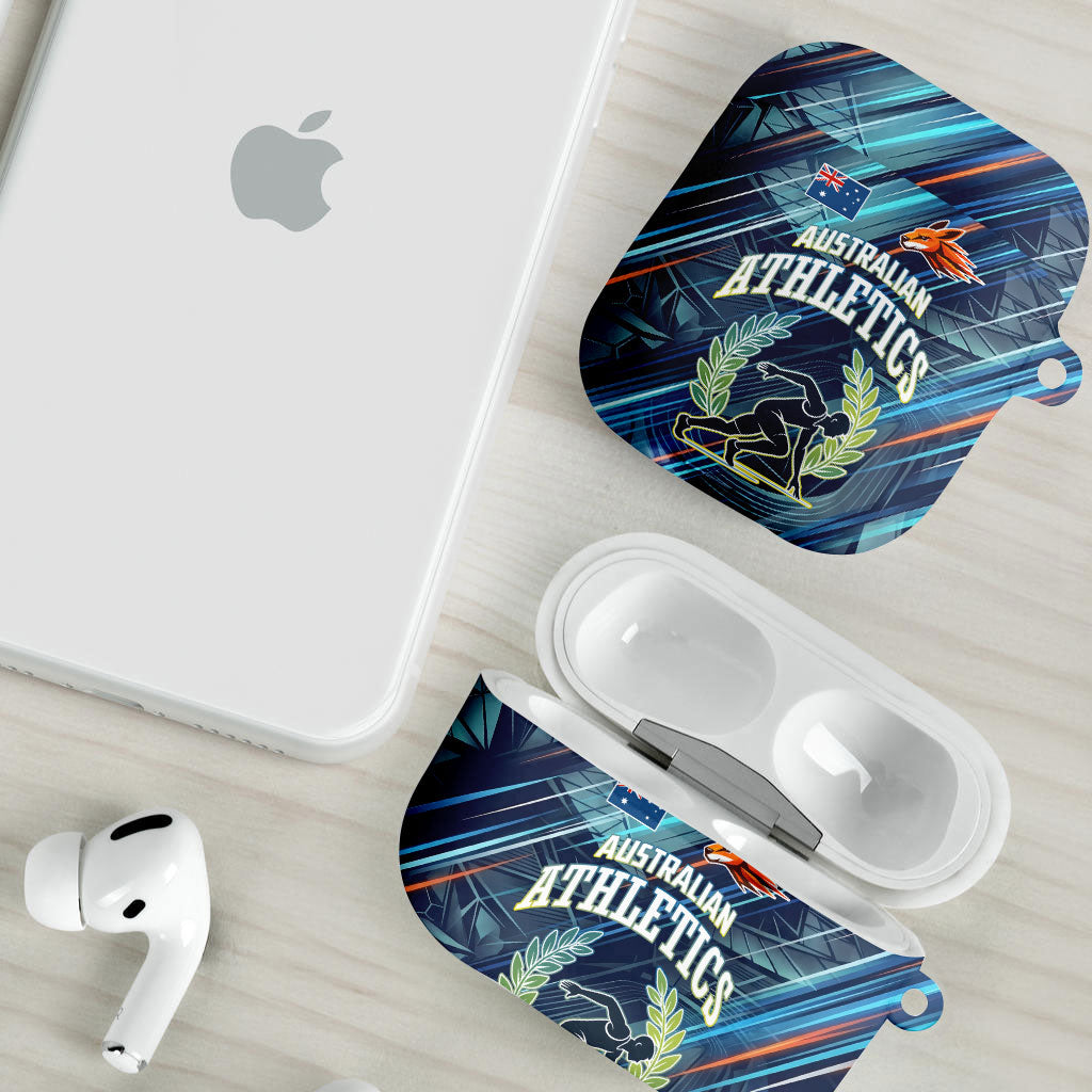 Australian Athletics AirPods Case Geometric Digital Sport Motion Art