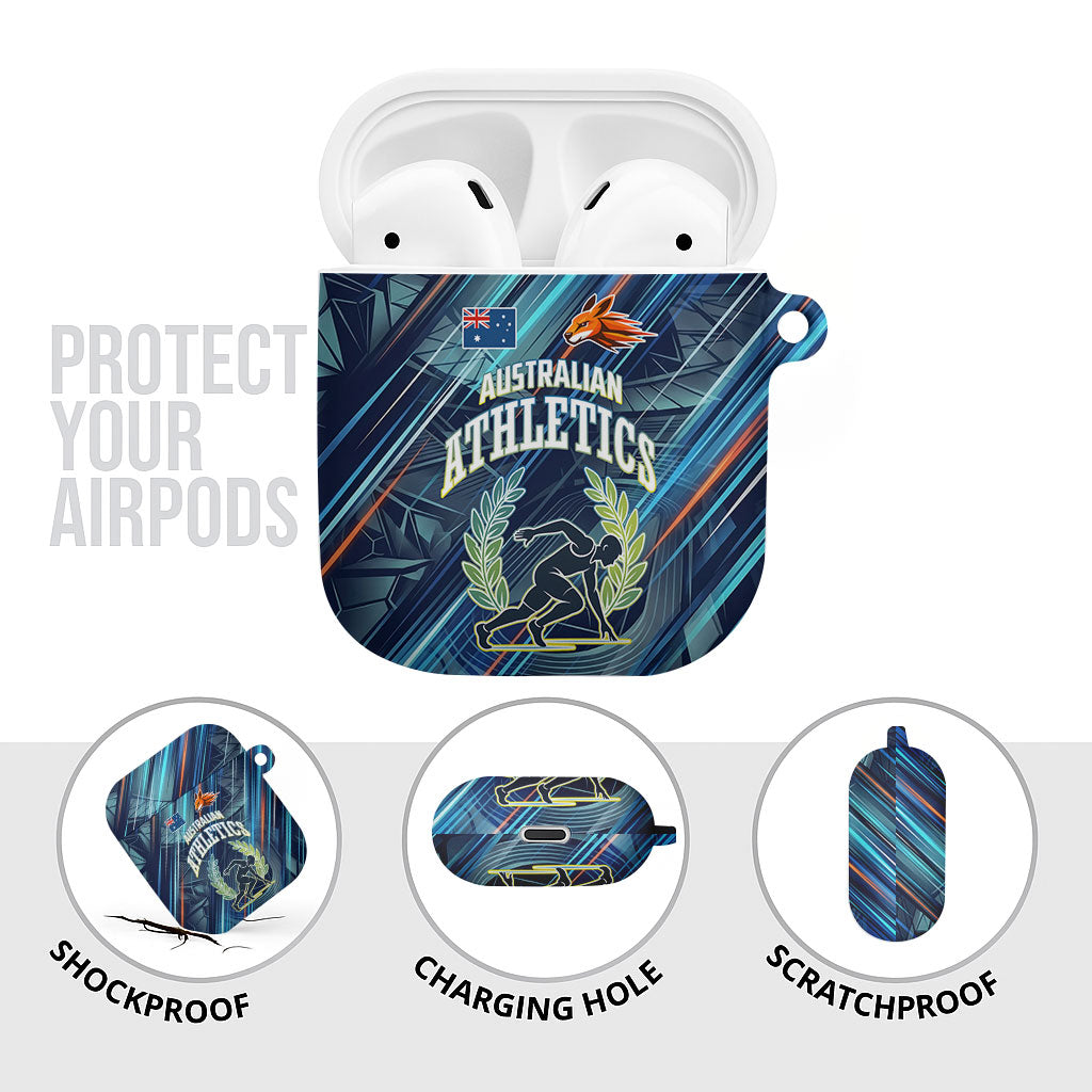 Australian Athletics AirPods Case Geometric Digital Sport Motion Art