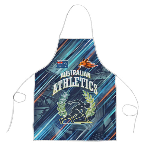 Australian Athletics Apron Geometric Digital Sport Motion Art