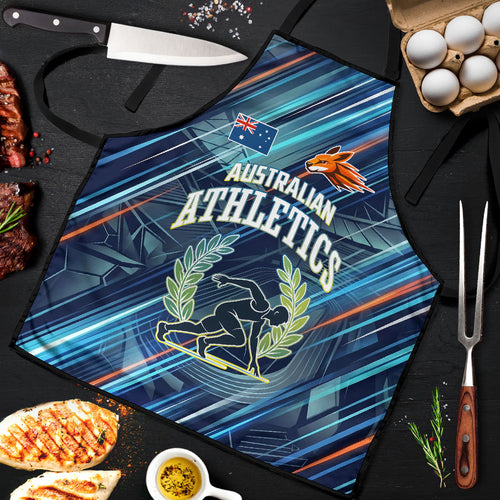 Australian Athletics Apron Geometric Digital Sport Motion Art