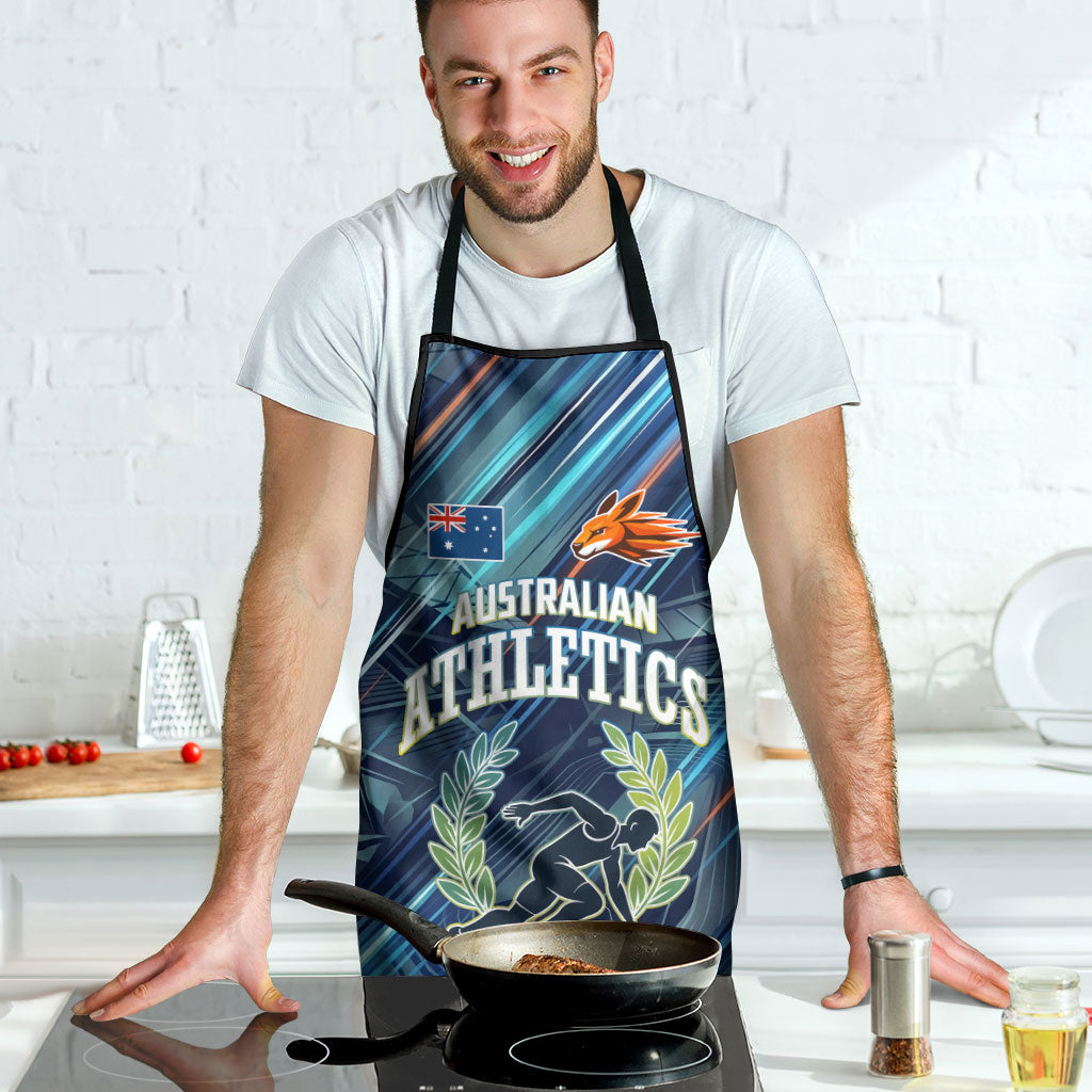 Australian Athletics Apron Geometric Digital Sport Motion Art