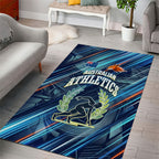 Australian Athletics Area Rug Geometric Digital Sport Motion Art