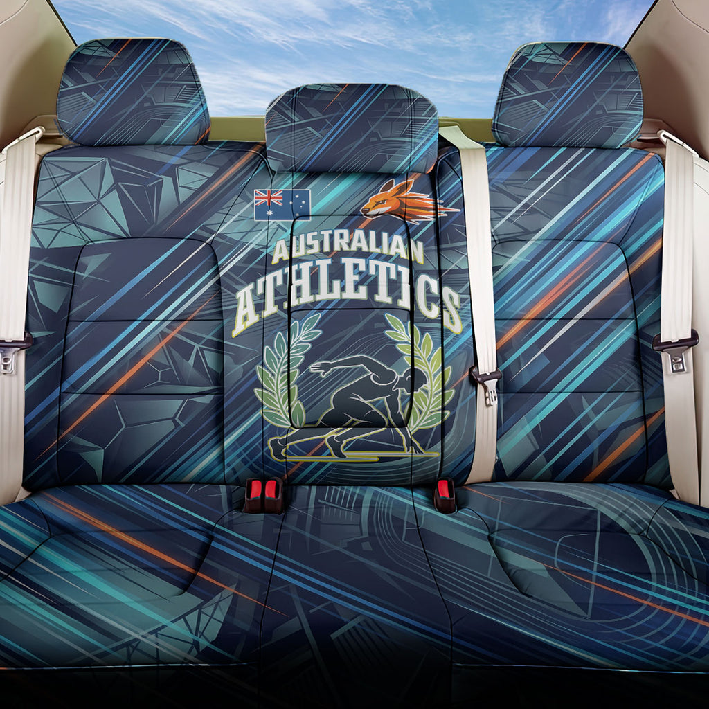 Australian Athletics Back Car Seat Cover Geometric Digital Sport Motion Art