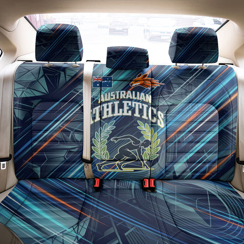 Australian Athletics Back Car Seat Cover Geometric Digital Sport Motion Art