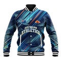 Australian Athletics Baseball Jacket Geometric Digital Sport Motion Art
