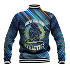 Australian Athletics Baseball Jacket Geometric Digital Sport Motion Art