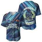 Australian Athletics Baseball Jersey Geometric Digital Sport Motion Art