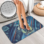 Australian Athletics Bathroom Set Geometric Digital Sport Motion Art