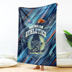 Australian Athletics Blanket Geometric Digital Sport Motion Art