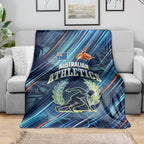 Australian Athletics Blanket Geometric Digital Sport Motion Art