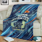 Australian Athletics Blanket Geometric Digital Sport Motion Art