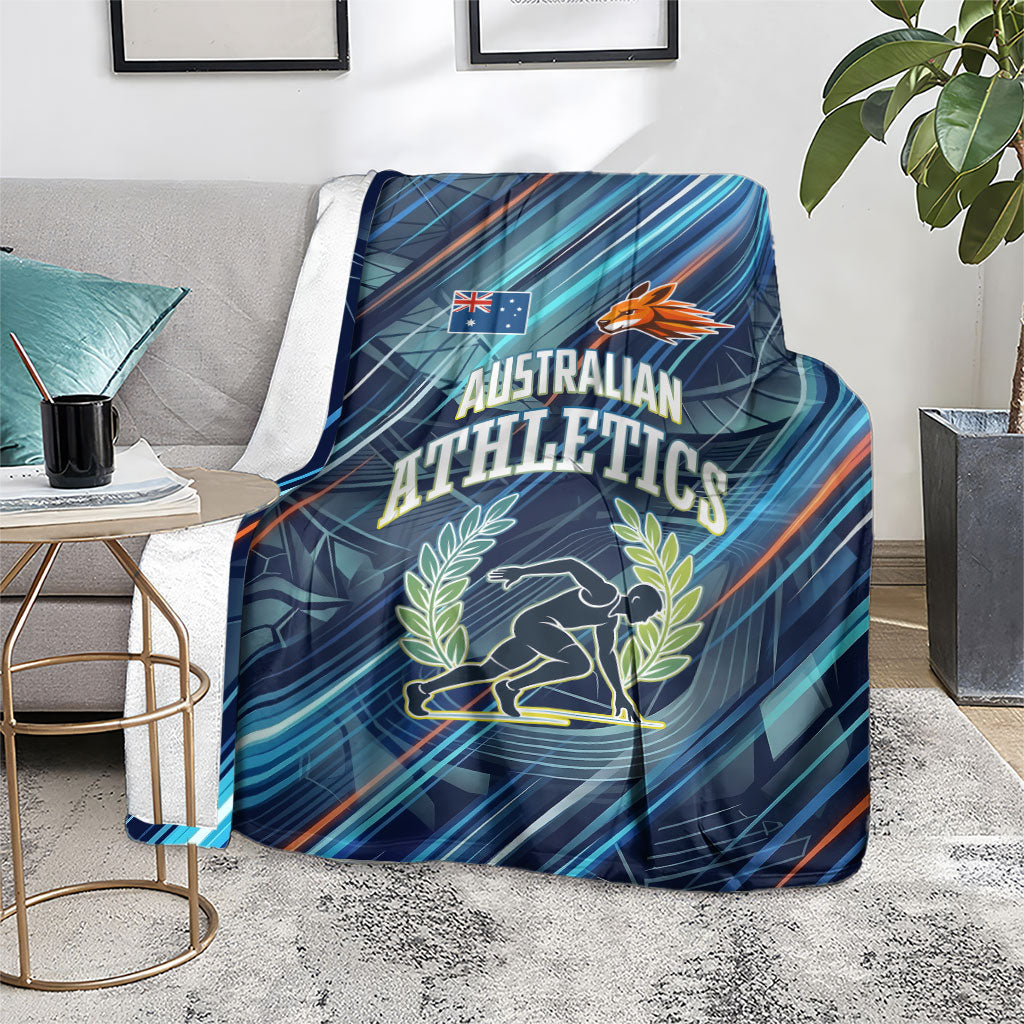 Australian Athletics Blanket Geometric Digital Sport Motion Art