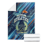 Australian Athletics Blanket Geometric Digital Sport Motion Art
