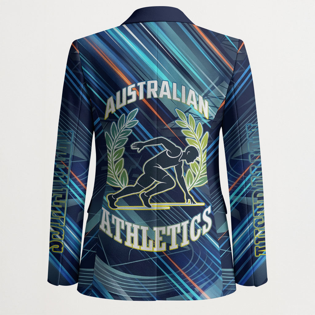 Australian Athletics Blazer Geometric Digital Sport Motion Art