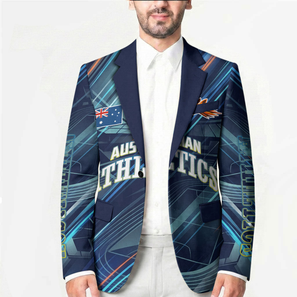Australian Athletics Blazer Geometric Digital Sport Motion Art
