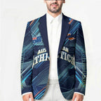 Australian Athletics Blazer Geometric Digital Sport Motion Art