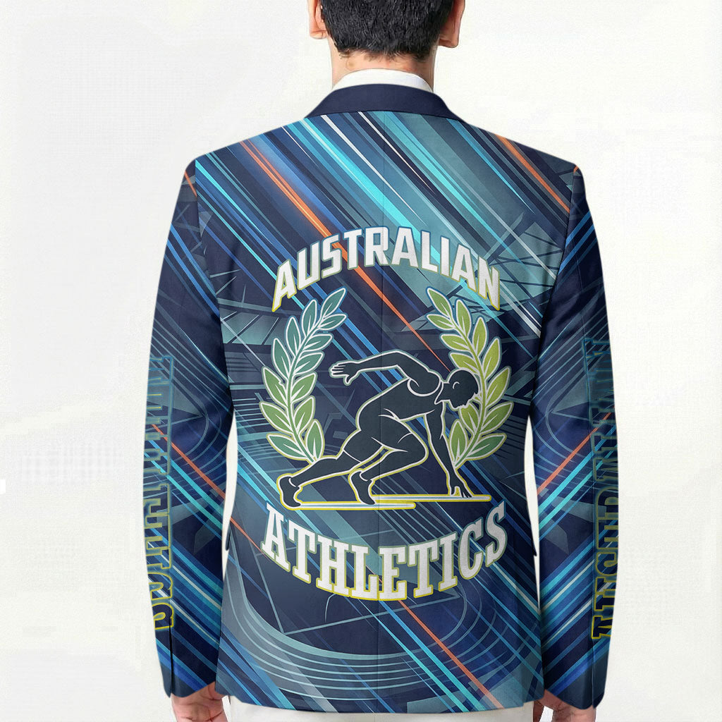 Australian Athletics Blazer Geometric Digital Sport Motion Art