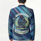 Australian Athletics Blazer Geometric Digital Sport Motion Art