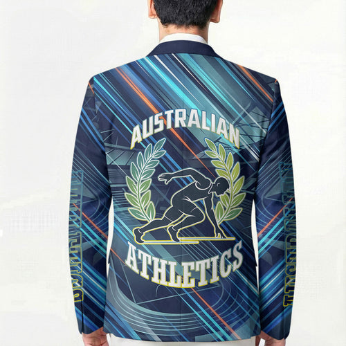 Australian Athletics Blazer Geometric Digital Sport Motion Art