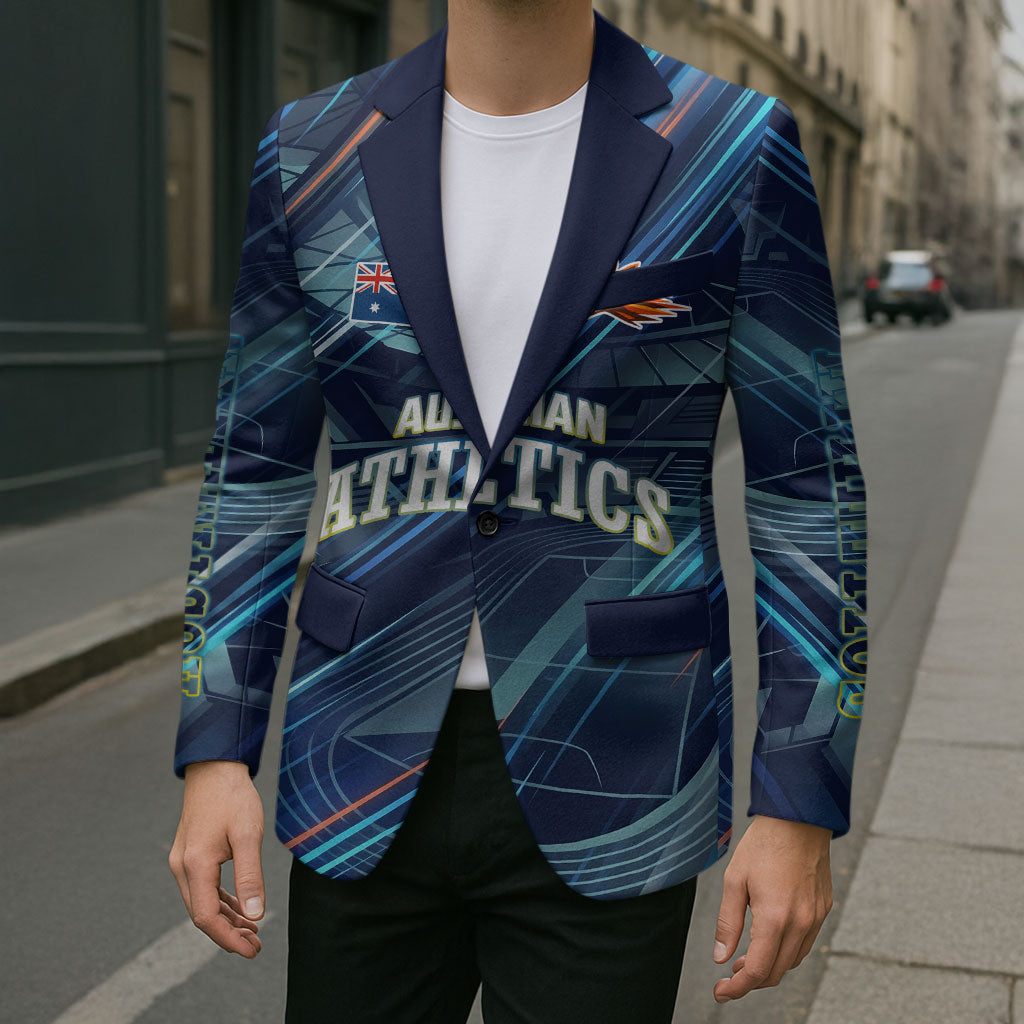 Australian Athletics Blazer Geometric Digital Sport Motion Art