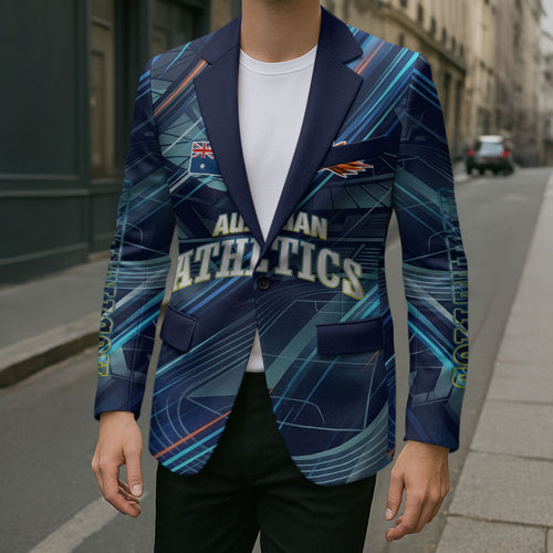 Australian Athletics Blazer Geometric Digital Sport Motion Art