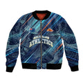 Australian Athletics Bomber Jacket Geometric Digital Sport Motion Art