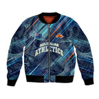 Australian Athletics Bomber Jacket Geometric Digital Sport Motion Art