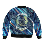 Australian Athletics Bomber Jacket Geometric Digital Sport Motion Art