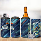 Australian Athletics 4 in 1 Can Cooler Tumbler Geometric Digital Sport Motion Art