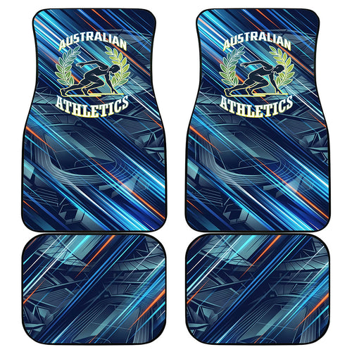 Australian Athletics Car Mats Geometric Digital Sport Motion Art